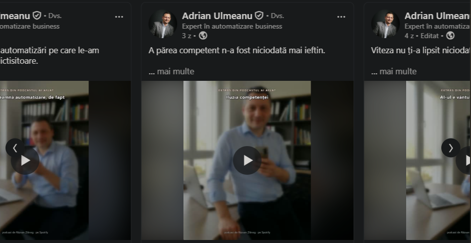 LinkedIn series from a podcast